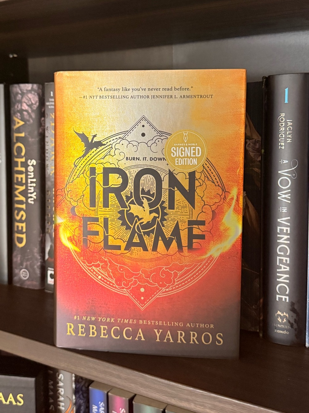 Iron Flame Barnes & Nobles Signed Edition Hardcover